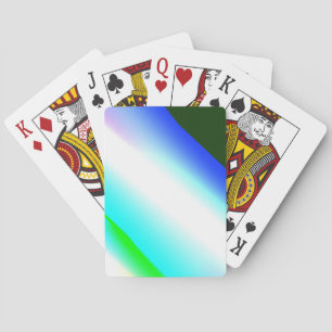 Blue green rainbow abstract texture pattern art t poker cards
