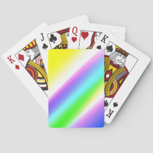 Blue green rainbow abstract texture pattern art t poker cards