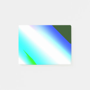Blue green rainbow abstract texture pattern art t post-it notes