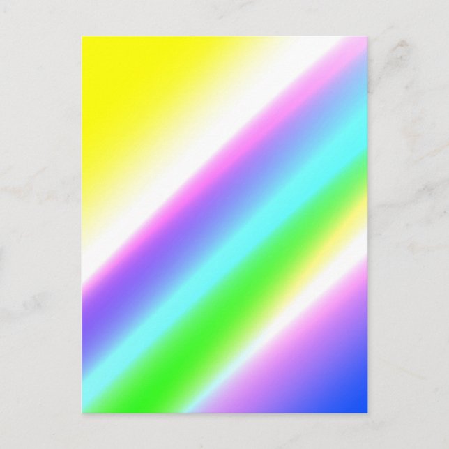 Blue green rainbow abstract texture pattern art  t postcard (Front)