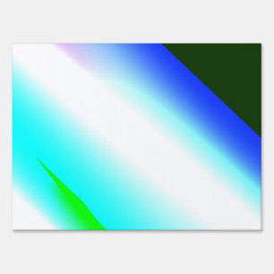 Blue green rainbow abstract texture pattern art t sign