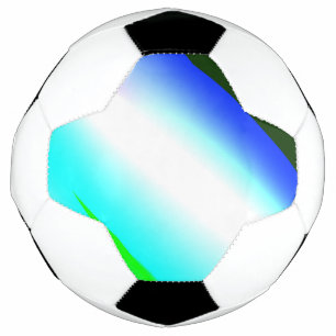 Blue green rainbow abstract texture pattern art t soccer ball