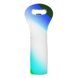 Blue green rainbow abstract texture pattern art  t wine bag