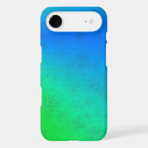 Blue Green Rainbow in Elephant Skin Leather Optik iPhone 17 Air Case