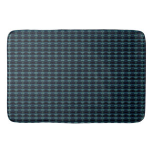 Blue Green Rainbow Stars Pattern Bath Mat