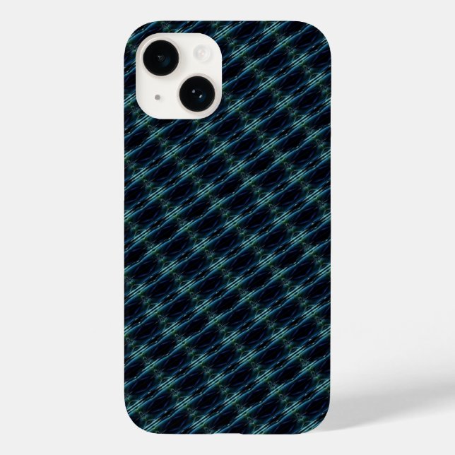 Blue Green Rainbow Stars Pattern Case-Mate iPhone Case (Back)