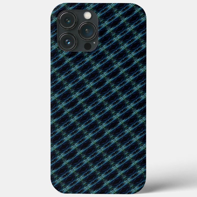 Blue Green Rainbow Stars Pattern Case-Mate iPhone Case (Back)