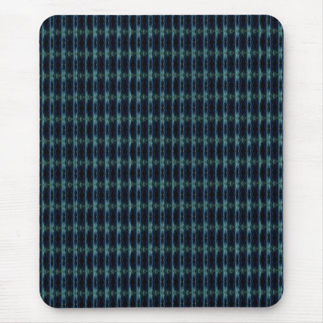 Blue Green Rainbow Stars Pattern Mouse Pad (Front)
