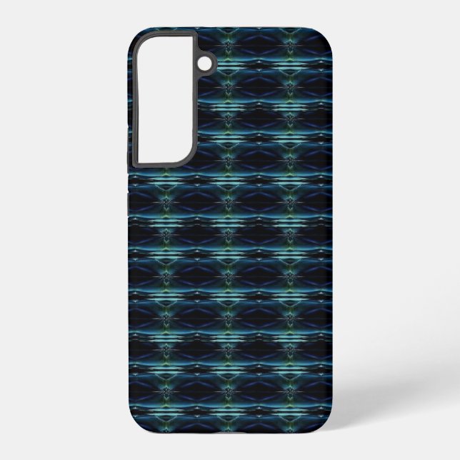 Blue Green Rainbow Stars Pattern Samsung Galaxy Case (Back)