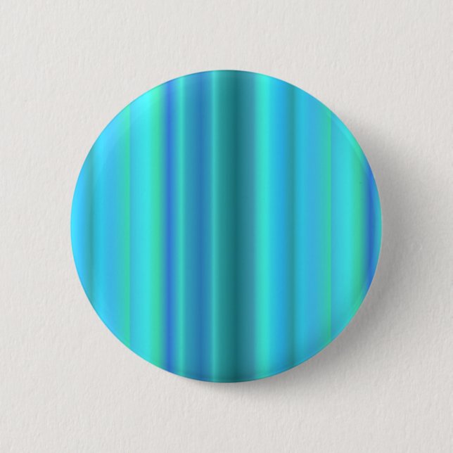 Blue Green Rainbow Stripes Button (Front)