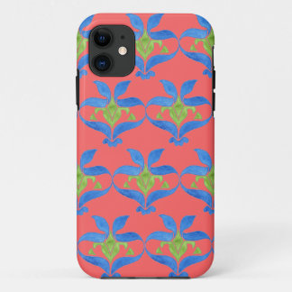 Blue, Green, Red Art Nouveau  Barely There iPhone 11 Case