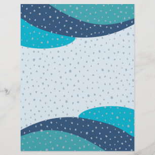 Blue Green Scrapbook Paper