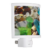 Blue Green Seaglass Night Lights custom Sea Glass (Right)