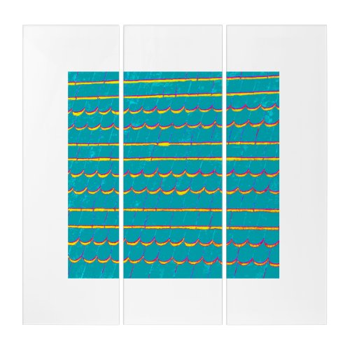 Blue_green shingle stripes Thunder_Cove Triptych