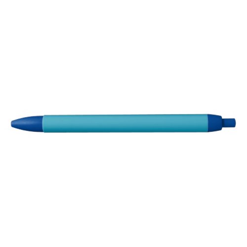 Blue_green solid color  black ink pen