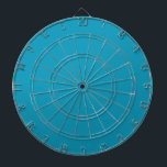 Blue-green (solid color)  dart board<br><div class="desc">Blue-green (solid color)</div>