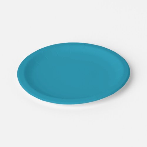 Blue_green solid color  paper plates