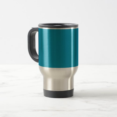 Blue_green solid color  travel mug