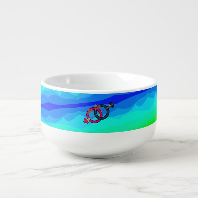 Blue-Green Soup Mug (Front)