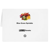 Blue Green Sprinkle Cards (Back Horizontal)