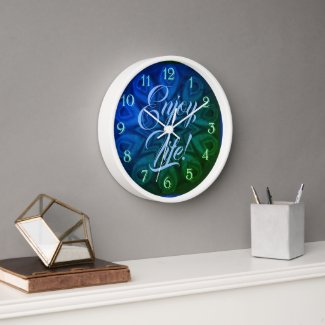Blue Green Star Enjoy Life Design