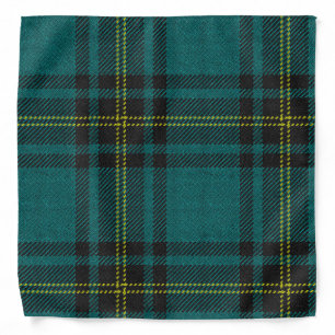 Blue-Green Tartan Bandana