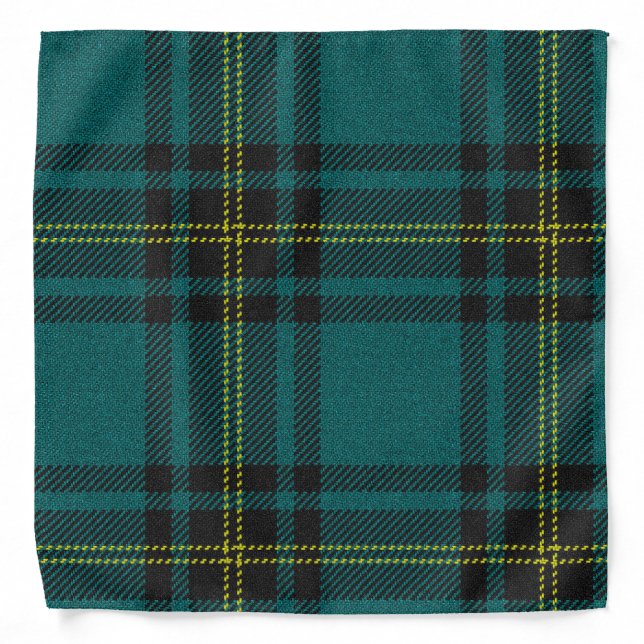 Blue-Green Tartan Bandana (Front)