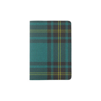 Blue-Green Tartan Passport Holder