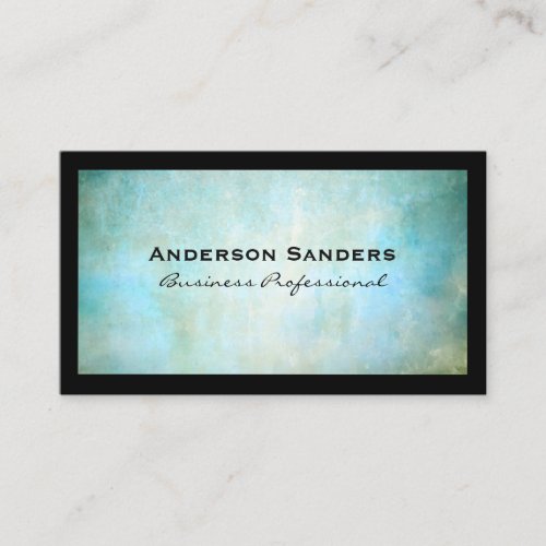 Blue Green Texture Background  Border Business Card