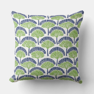 Blue & Green Throw Pillow