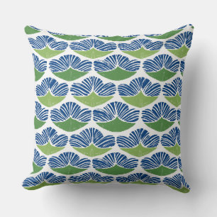 Blue & Green Throw Pillow