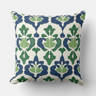 Blue & Green Throw Pillow