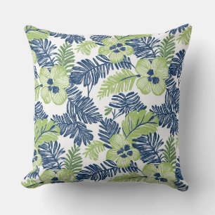 Blue & Green Throw Pillow