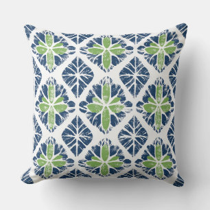 Blue & Green Throw Pillow