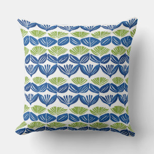 Blue & Green Throw Pillow
