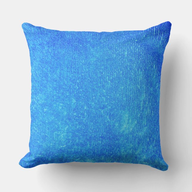 Blue Green Throw Pillow 20” x 20” (Front)