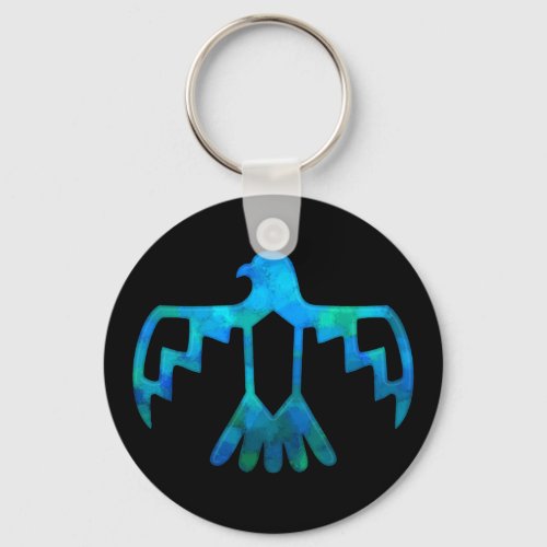 Blue_Green Thunderbird Keychain