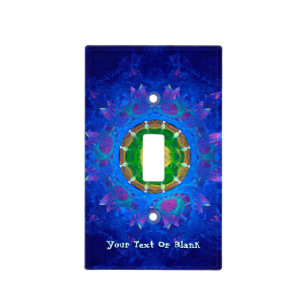 Blue-Green Tie Dye Light Switch Cover
