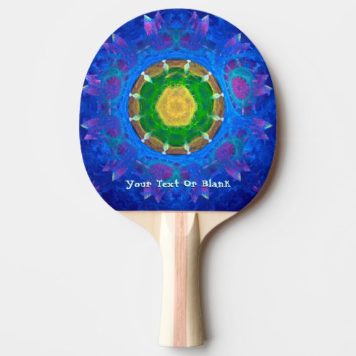 Blue_Green Tie Dye Ping Pong Paddle