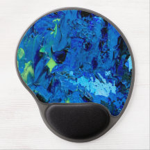 Blue Green Turquoise Modern Abstract 