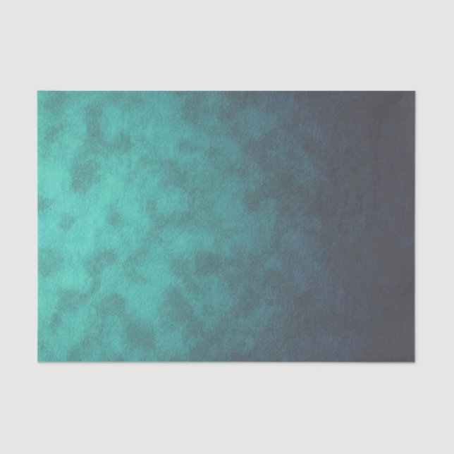 Blue Green Turquoise Under the Sea Water  Tissue Paper (Front)