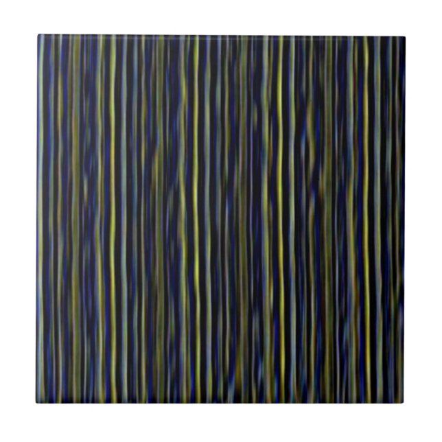 Blue Green Vertical Lines Tile (Front)
