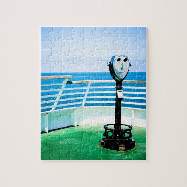Blue Green View Finder Jigsaw Puzzle (Vertical)