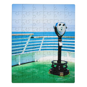 Blue Green View Finder Jigsaw Puzzle
