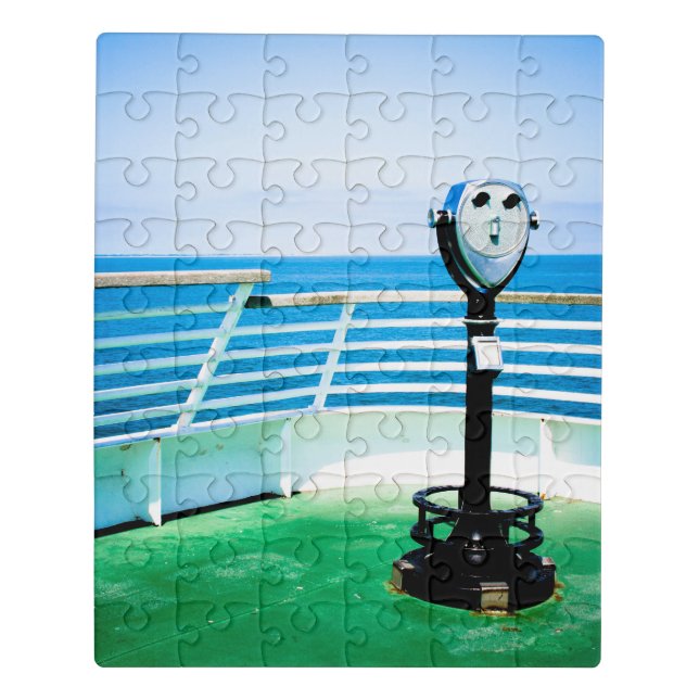 Blue Green View Finder Jigsaw Puzzle (Puzzle Vertical)