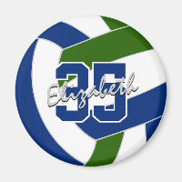 blue green volleyball team colors gifts