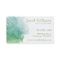 Blue + Green Watercolor Business Card