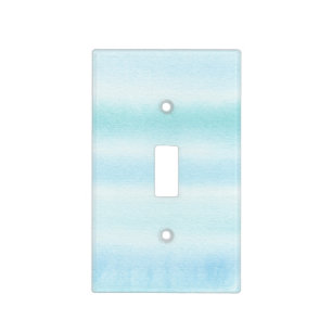 Blue Green Watercolor Light Switch Cover