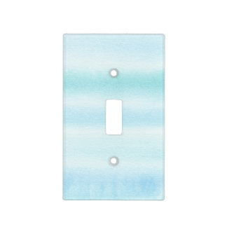 Blue Green Watercolor Light Switch Cover