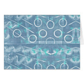 Blue Green White Abstract (Front Horizontal)